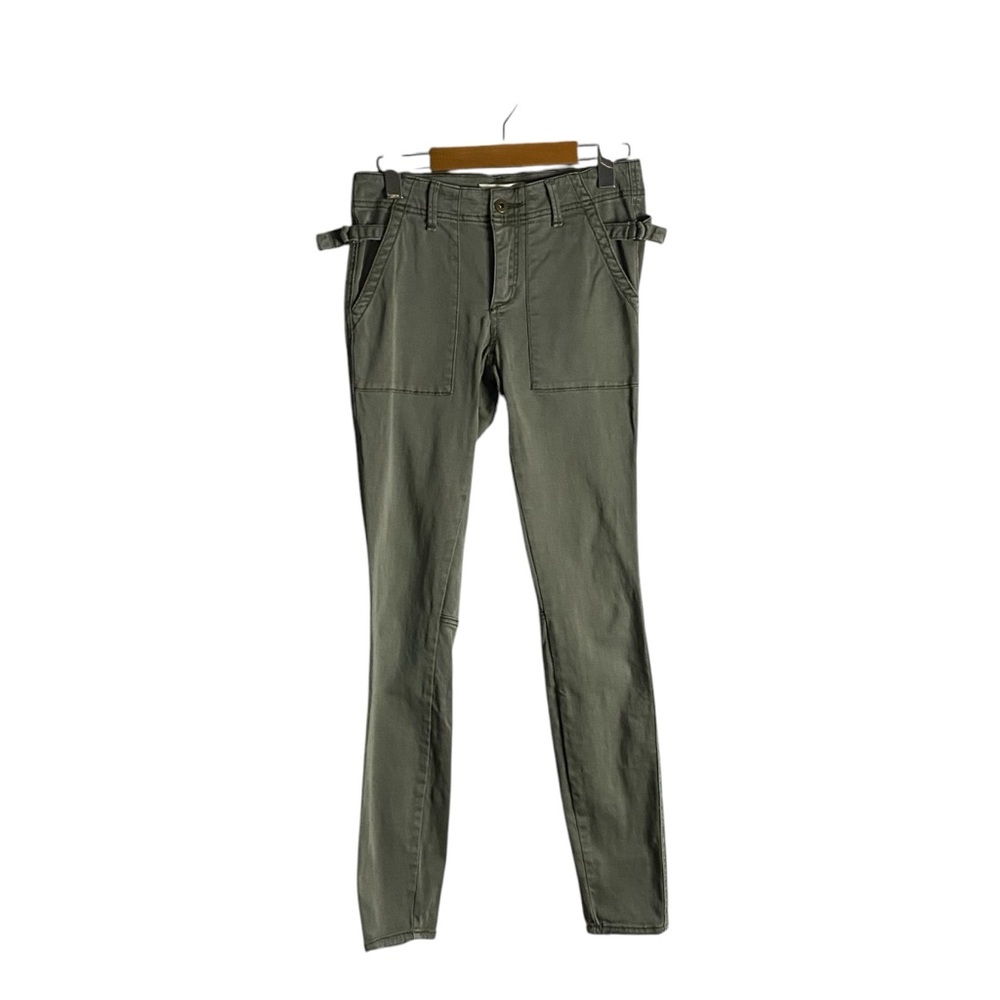 Anthropologie x Hei Hei Women's Green Skinny Utilitarian Pant